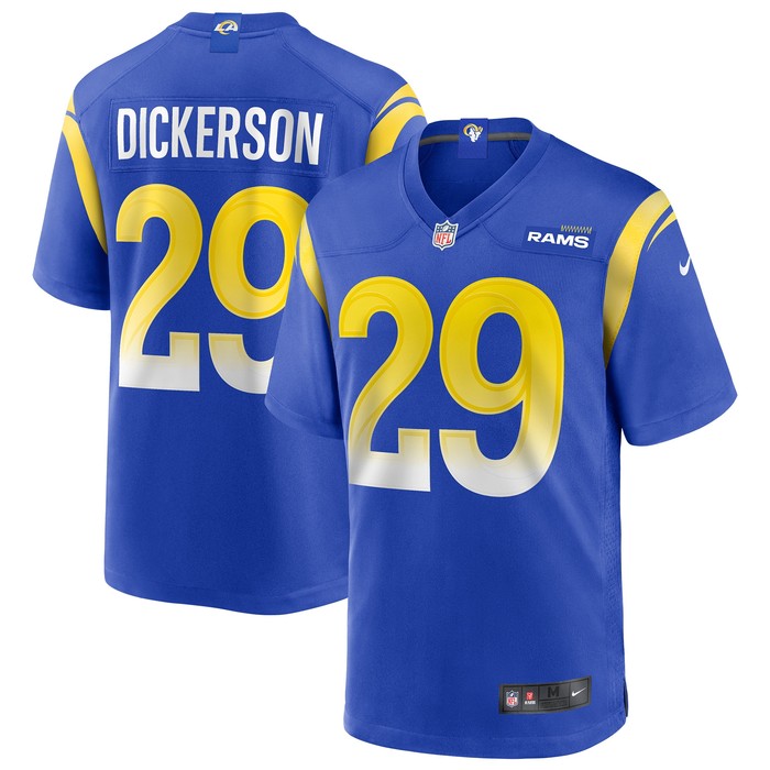 Eric Dickerson Los Angeles Rams Game Retired Player Jersey - Royal Nfl