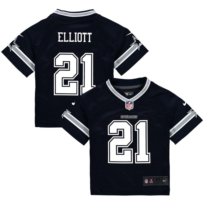 Ezekiel Elliott Dallas Cowboys Nike Toddler Game Jersey - Navy - Cocomos