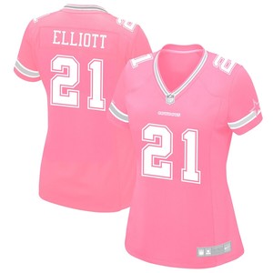 Ezekiel Elliott Dallas Cowboys Nike Womens Game Jersey - Pink