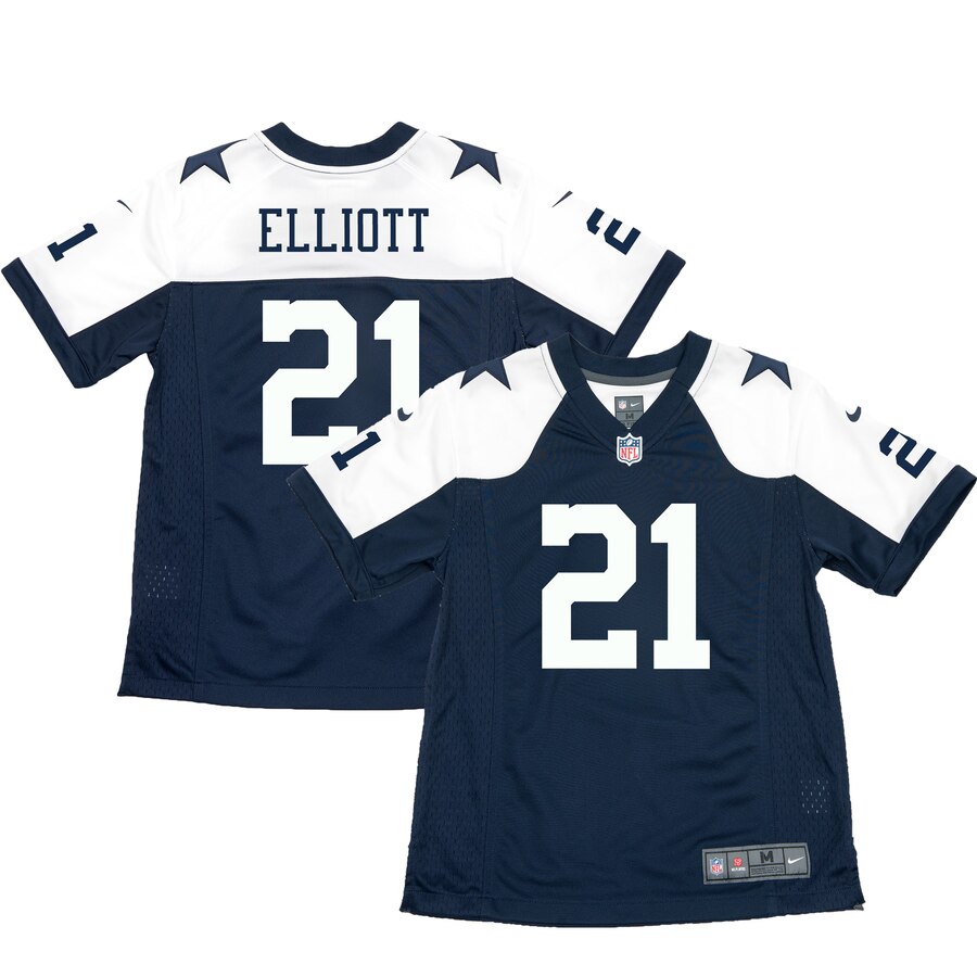 Ezekiel Elliott Dallas Cowboys Nike Youth Alternate Game Jersey - Navy - Cocomos