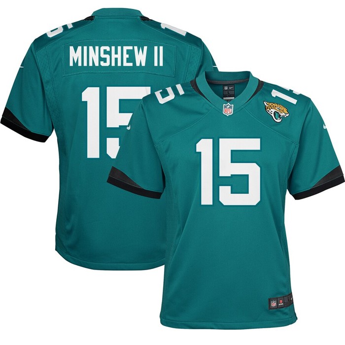 Gardner Minshew Ii Jacksonville Jaguars Nike Youth Game Jersey - Teal - Cocomos