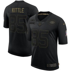 George Kittle San Francisco 49ers 2020 Salute To Service Limited Jersey - Black