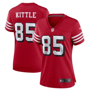 George Kittle San Francisco 49ers Womens Alternate Player Game Jersey - Red Nfl