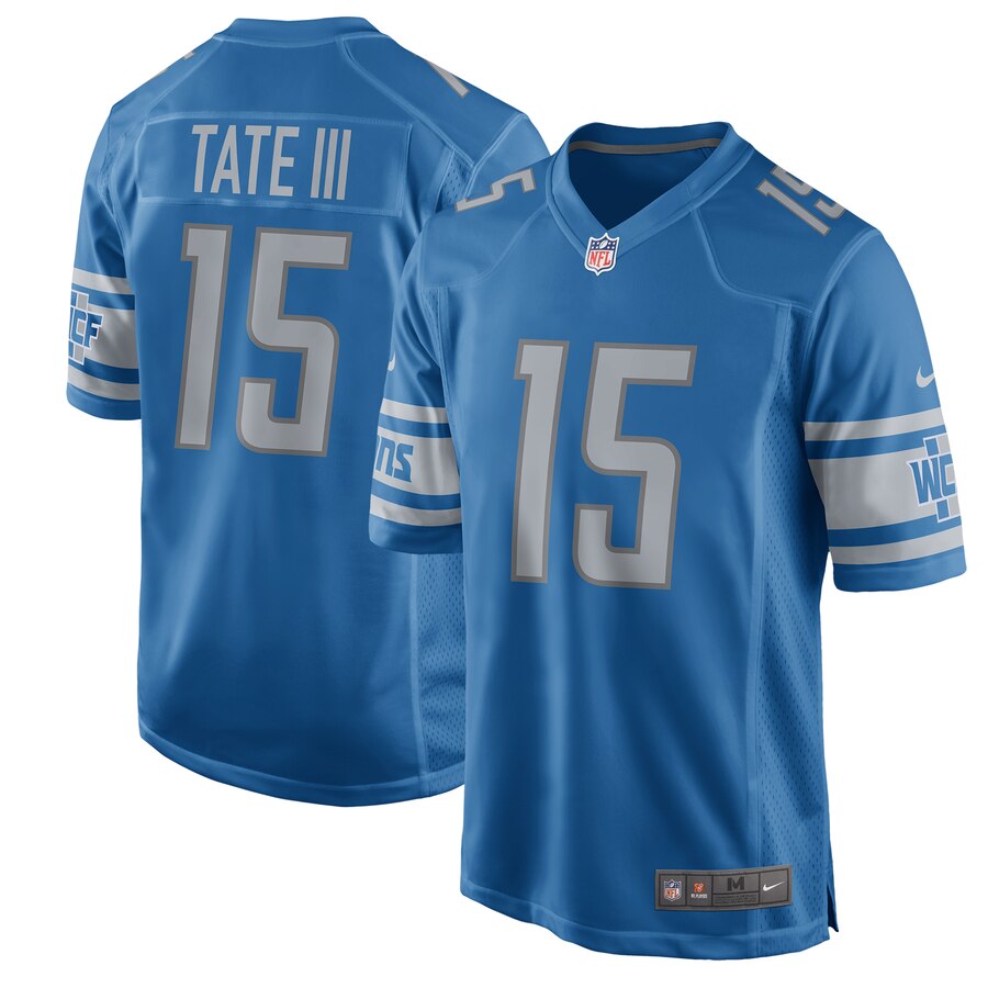 Golden Tate Detroit Lions Nike 2017 Game Jersey - Blue - Cocomos