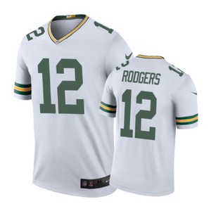 Green Bay Packers #12 Aaron Rodgers Nike Color Rush White Jersey - Cocomos