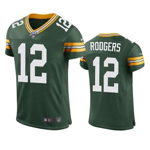 Green Bay Packers Aaron Rodgers Green 100th Season Vapor Elite Jersey