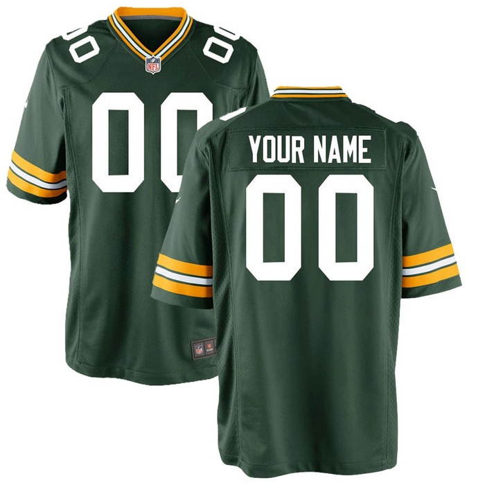 Green Bay Packers Custom Game Jersey - Green Custom Jerseys Nfl - Cocomos