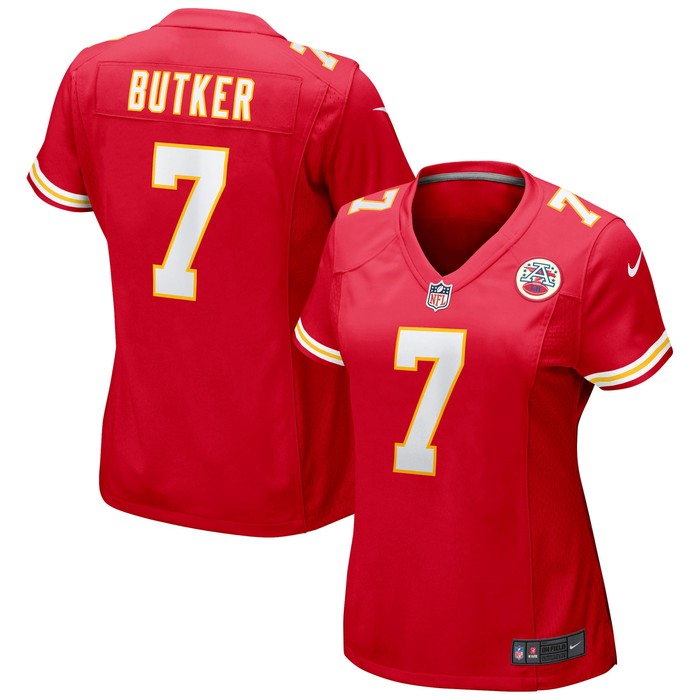 Harrison Butker Kansas City Chiefs Womens Game Jersey - Red Nfl