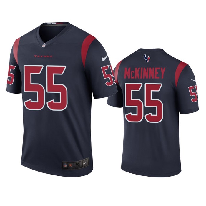 Houston Texans #55 Benardrick Mckinney Navy Color Rush Legend Jersey - Mens