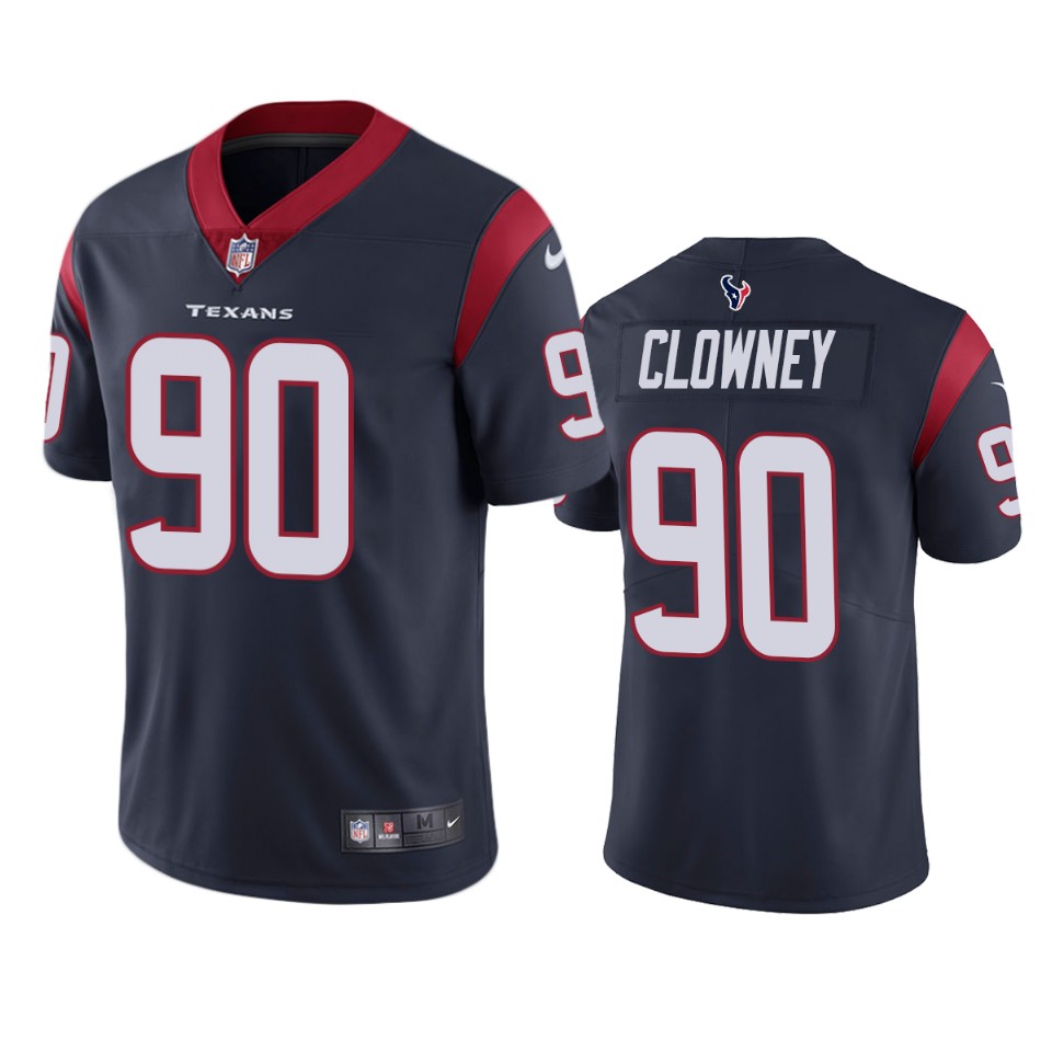 Houston Texans #90 Jadeveon Clowney Navy Vapor Untouchable Limited Jersey - Mens - Cocomos