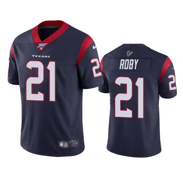 Houston Texans Bradley Roby Navy 100th Season Vapor Limited Jersey - Cocomos