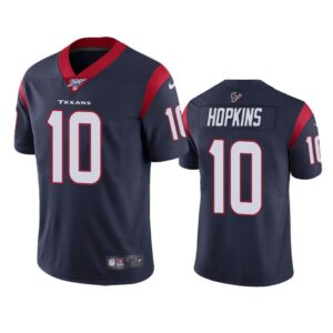 Houston Texans Deandre Hopkins Navy 100th Season Vapor Limited Jersey - Cocomos