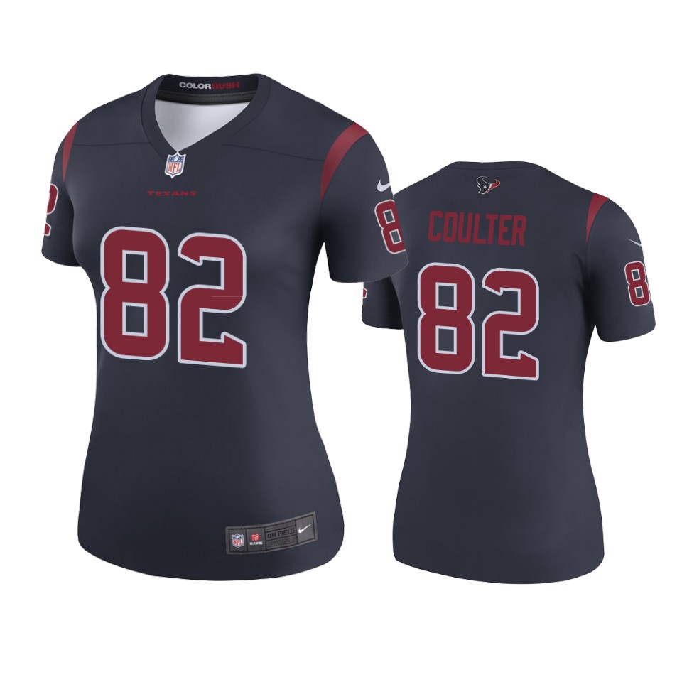 Houston Texans Isaiah Coulter Navy Color Rush Legend Jersey - Womens - Cocomos