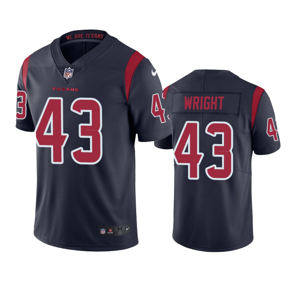 Houston Texans Shareece Wright Navy Nike Color Rush Limited Jersey - Cocomos