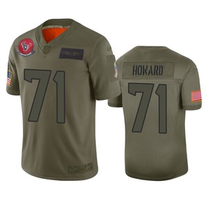 Houston Texans Tytus Howard Camo 2019 Salute To Service Limited Jersey