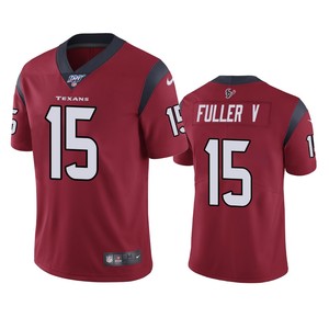 Houston Texans Will Fuller V Red 100th Season Vapor Limited Jersey