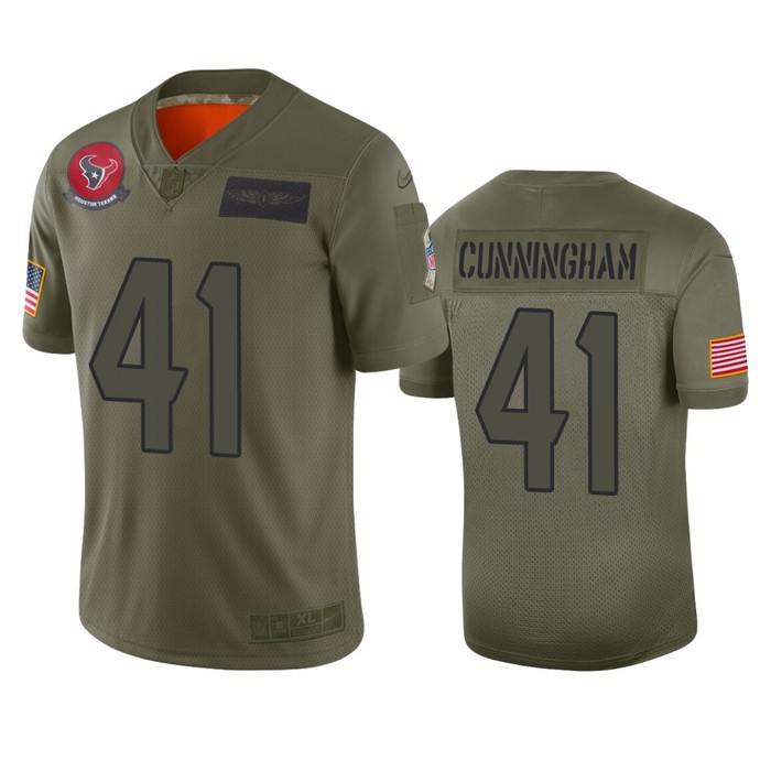 Houston Texans Zach Cunningham Camo 2019 Salute To Service Limited Jersey