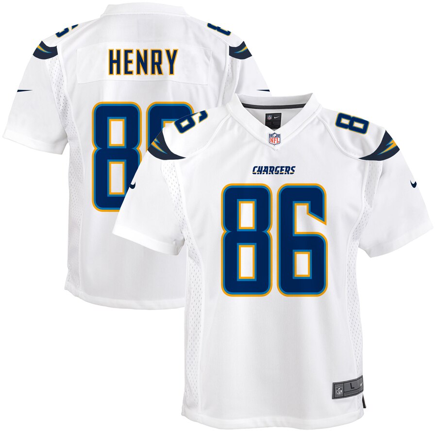 Hunter Henry Los Angeles Chargers Nike Youth Game Jersey - White - Cocomos