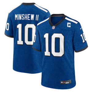 Indianapolis Colts #10 Gardner Minshew Indiana Nights Alternate Game Jersey - Royal - Cocomos