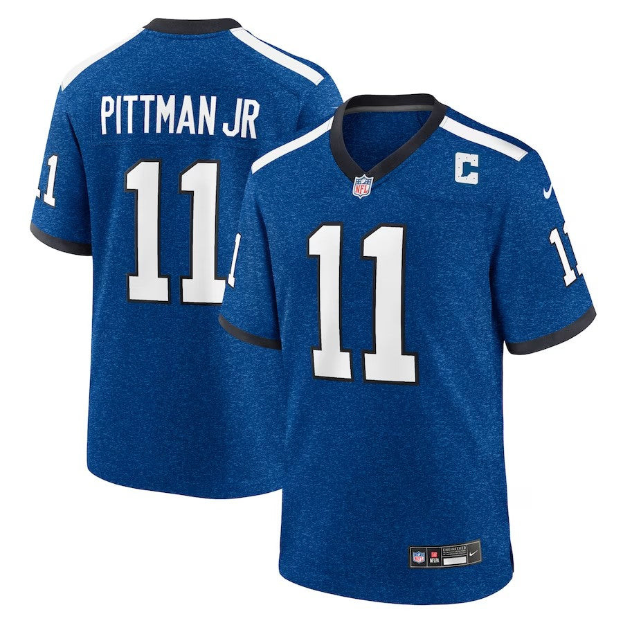 Indianapolis Colts #11 Michael Pittman Jr Indiana Nights Alternate Game Jersey - Royal - Cocomos