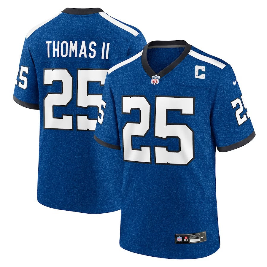 Indianapolis Colts #25 Rodney Thomas Indiana Nights Alternate Game Jersey - Royal - Cocomos