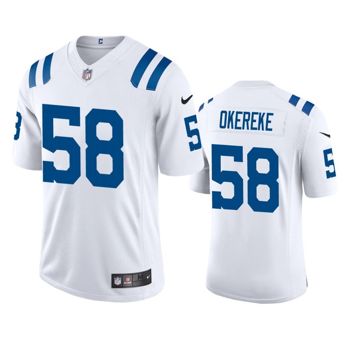 Indianapolis Colts Bobby Okereke White 2020 Vapor Limited Jersey - Mens - Cocomos