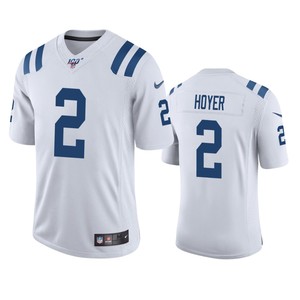 Indianapolis Colts Brian Hoyer White 100th Season Vapor Limited Jersey