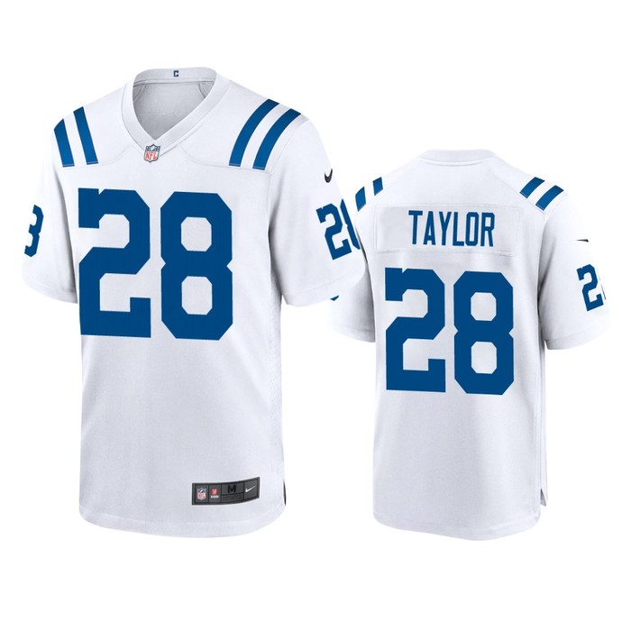 Indianapolis Colts Jonathan Taylor White 2020 Nfl Draft Game Jersey