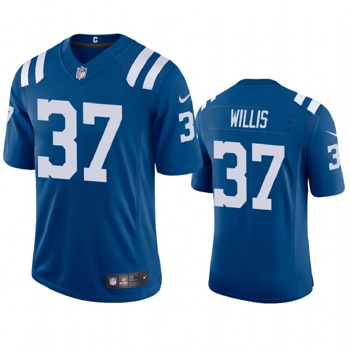 Indianapolis Colts Khari Willis Royal 2020 Vapor Limited Jersey - Mens