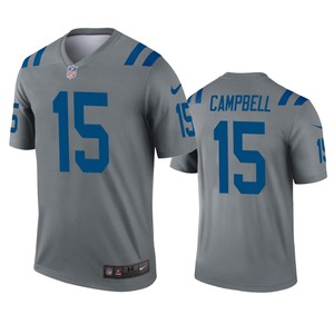 Indianapolis Colts Parris Campbell Gray Inverted Legend Jersey - Cocomos