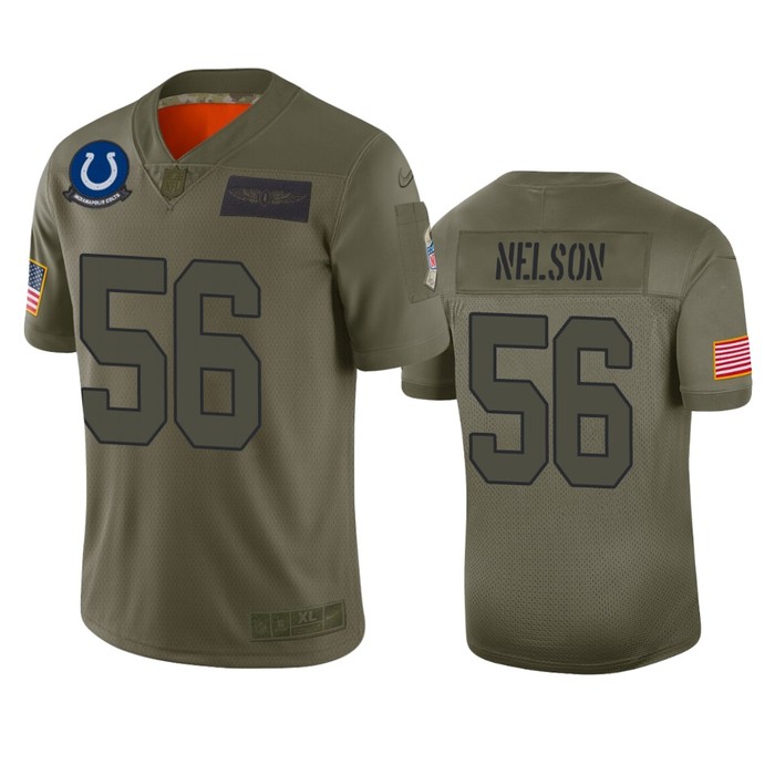 Indianapolis Colts Quenton Nelson Camo 2019 Salute To Service Limited Jersey - Cocomos