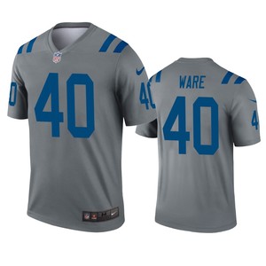 Indianapolis Colts Spencer Ware Gray Inverted Legend Jersey