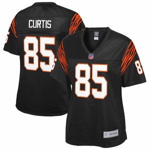 Isaac Curtis Cincinnati Bengals Nfl Pro Line Womens Retired Player Replica Jersey - Black