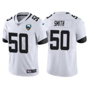 Jacksonville Jaguars 25th Anniversary Telvin Smith White Vapor Limited Jersey - Cocomos