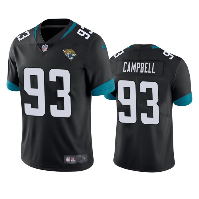 Jacksonville Jaguars Calais Campbell Black Vapor Limited Jersey - Cocomos