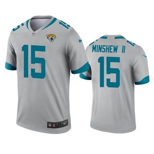 Jacksonville Jaguars Gardner Minshew Silver Inverted Legend Jersey