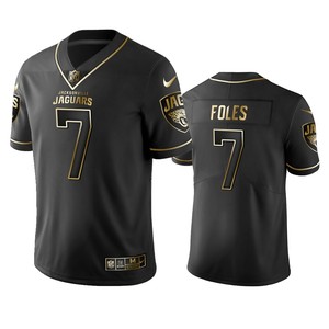 Jacksonville Jaguars Nick Foles Black Golden Edition 2019 Vapor Untouchable Limited Jersey - Mens