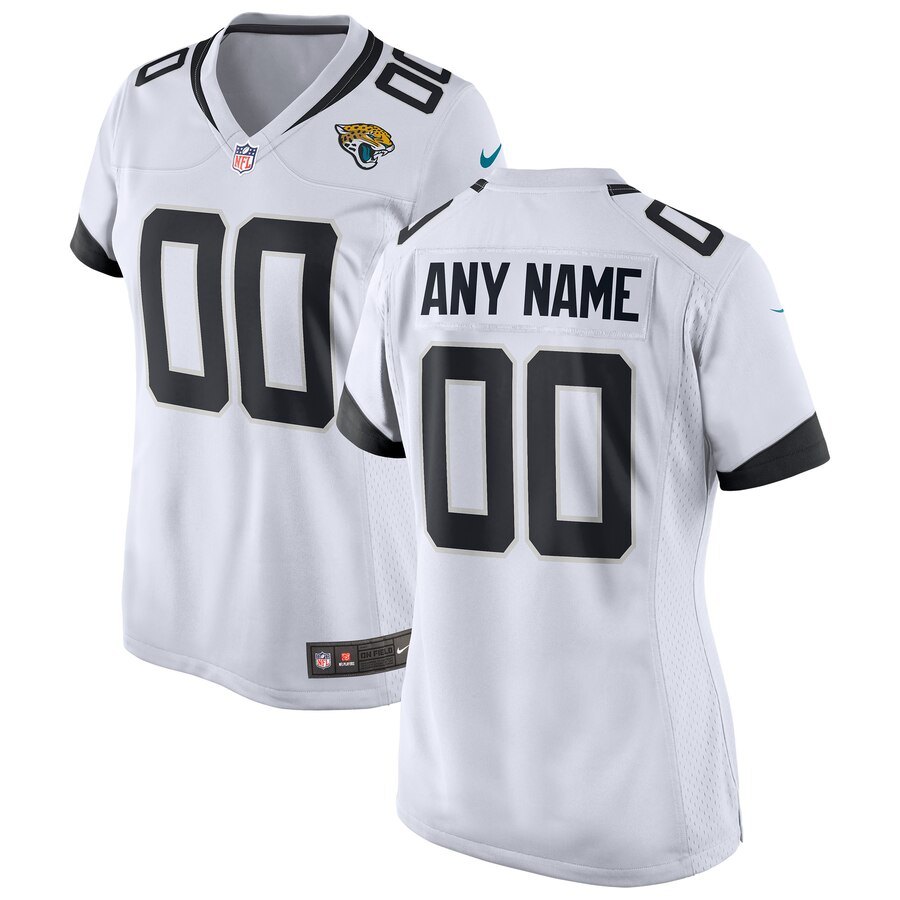 Jacksonville Jaguars Nike Womens Nfl Custom Game Jersey - White - Cocomos