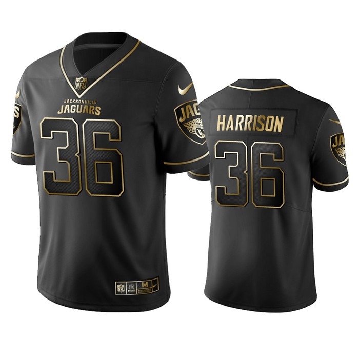 Jacksonville Jaguars Ronnie Harrison Black Golden Edition 2019 Vapor Untouchable Limited Jersey - Mens