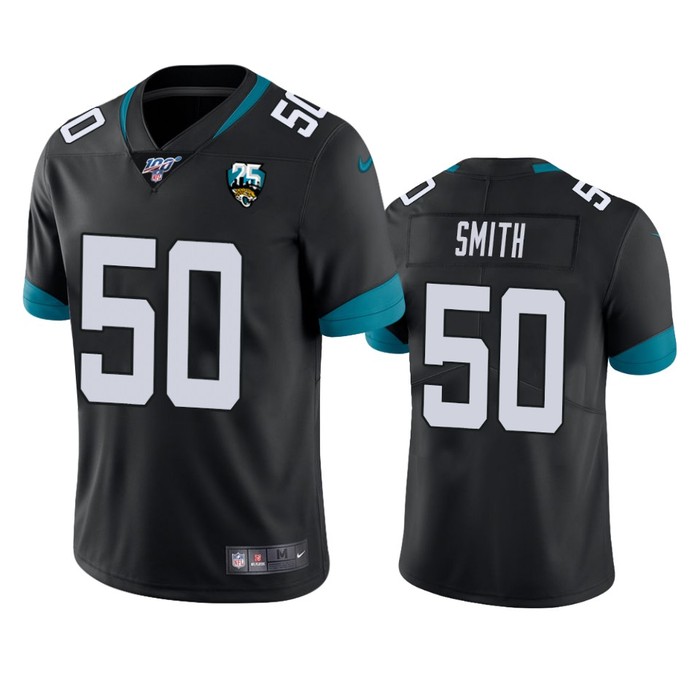 Jacksonville Jaguars Telvin Smith Black 25th Anniversary Vapor Limited Jersey