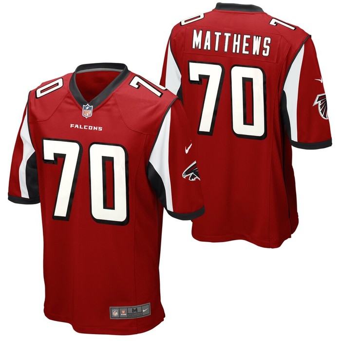 Jake Matthews Atlanta Falcons Nike Game Jersey - Red - Cocomos