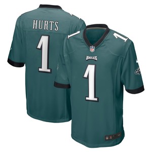 Jalen Hurts Philadelphia Eagles Team Game Jersey - Midnight Green Nfl