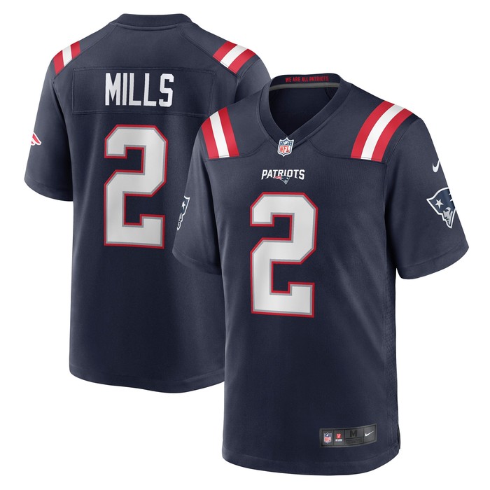 Jalen Mills New England Patriots Game Player Jersey - Navy Nfl - Cocomos