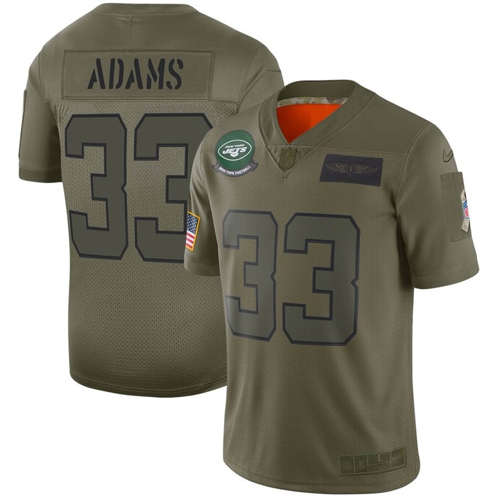 Jamal Adams New York Jets Nike Youth 2019 Salute To Service Game Jersey - Olive - Cocomos