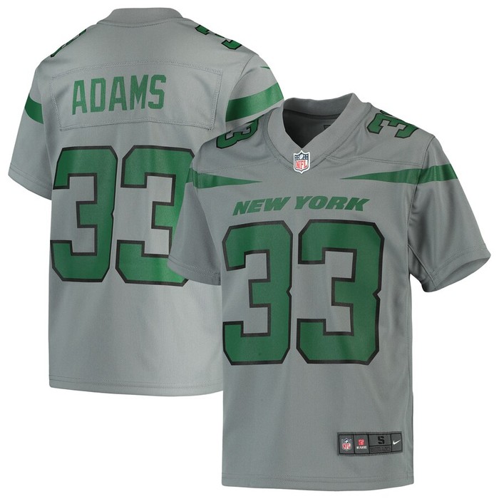 Jamal Adams New York Jets Nike Youth Inverted Game Jersey - Gray - Cocomos