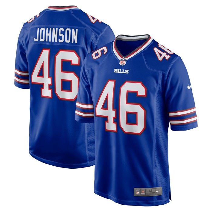 Jaquan Johnson Buffalo Bills Game Player Jersey - Royal Nfl