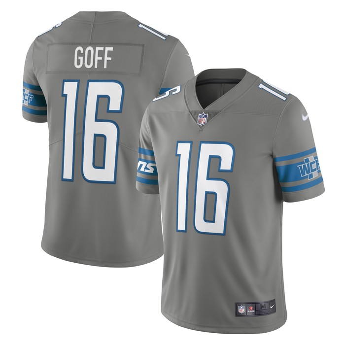 Jared Goff Detroit Lions Alternate Vapor Limited Jersey Steel Nfl