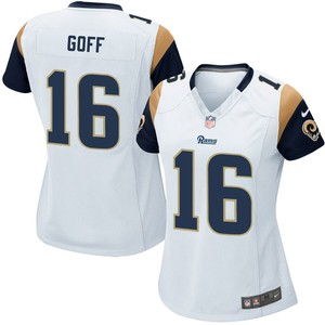 Jared Goff Los Angeles Rams Nike Womens Game Jersey - White