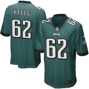 Jason Kelce Philadelphia Eagles Youth Nike Team Color Game Jersey - Green