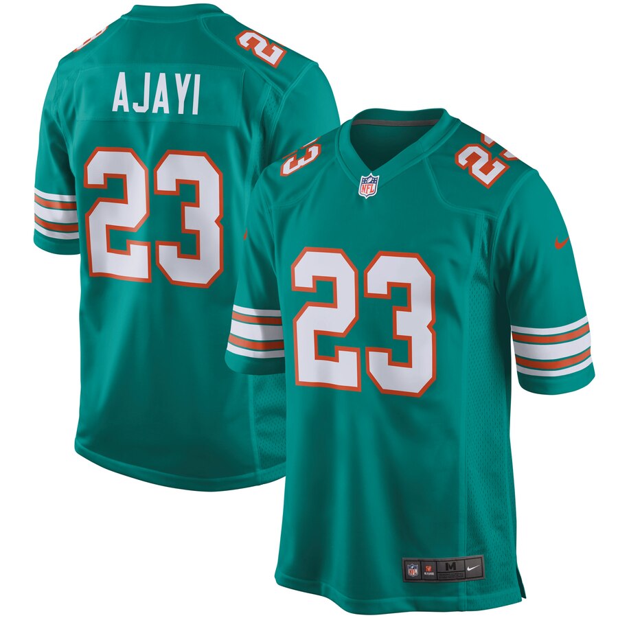 Jay Ajayi Miami Dolphins Nike Throwback Game Jersey - Aqua - Cocomos